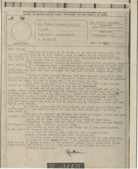 Letter 1 from Gertrude Sanford Legendre, January 11, 1943