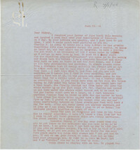 Letter from Gertrude Sanford Legendre, June 21, 1944