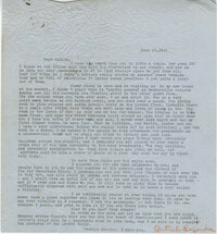 Letter from Gertrude Sanford Legendre, June 10, 1944