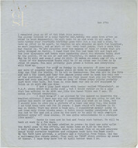 Letter from Gertrude Sanford Legendre, November 27, 1943