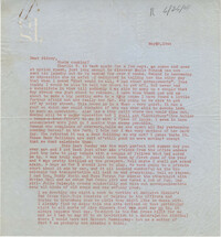 Letter from Gertrude Sanford Legendre, May 20, 1944