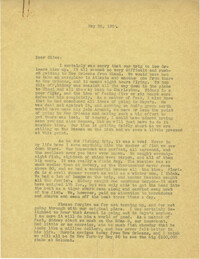 Letter from Gertrude Sanford Legendre, May 25, 1938
