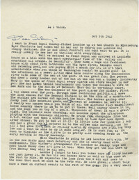Letter from Gertrude Sanford Legendre, October 5, 1942