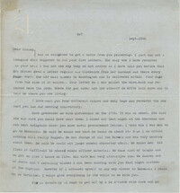 Letter from Gertrude Sanford Legendre, September 19, 1942