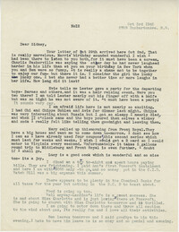 Letter from Gertrude Sanford Legendre, October 3, 1942