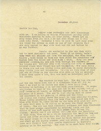 Letter from Sidney Jennings Legendre, December 23, 1942