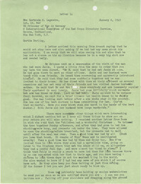 Letter from Sidney Jennings Legendre, January 6, 1945