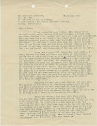 Letter from Sidney Jennings Legendre, January 9, 1945