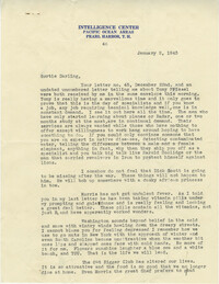 Letter from Sidney Jennings Legendre, January 1, 1942