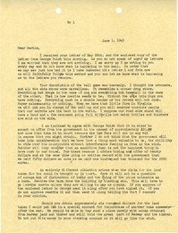 Letter from Sidney Jennings Legendre, June 1, 1943