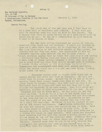 Letter from Sidney Jennings Legendre, January 1, 1945