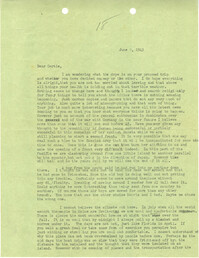 Letter from Sidney Jennings Legendre, June 9, 1943