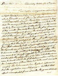 Letter from Richard Henry Lee to [Nathanael Greene]