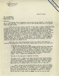 Letter from Armant Legendre, February 24, 1943