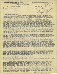 Letter from Armant Legendre, January 25, 1946