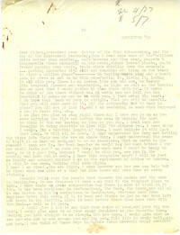 Letter from Gertrude Sanford Legendre, April 27, 1943