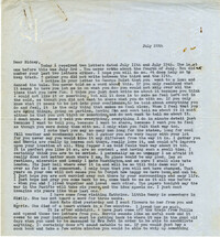 Letter from Gertrude Sanford Legendre, July 20, 1943