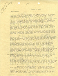 Letter 2 from Sidney Jennings Legendre, August 2, 1943