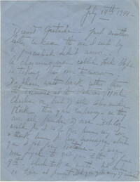 Letter from Jane Sanford Pansa, July 14, 1944