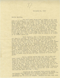Letter from Sidney Jennings Legendre, December 11, 1942