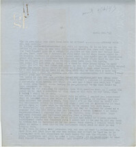 Letter from Gertrude Sanford Legendre, April 8, 1943