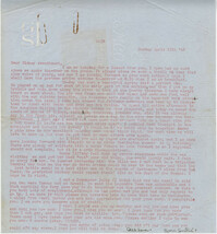 Letter from Gertrude Sanford Legendre, April 11, 1943