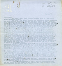 Letter from Gertrude Sanford Legendre, June 4, 1943