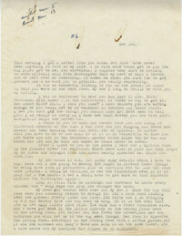 Letter from Gertrude Sanford Legendre, November 3, 1942