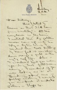 Undated 1943 Letter  from Gertrude Sanford Legendre