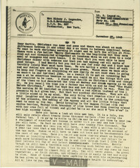 Letter from Sidney Jennings Legendre, December 27, 1943