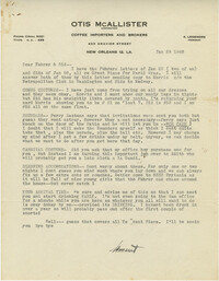 Letter from Armant Legendre, January 29, 1948