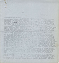 Letter from Gertrude Sanford Legendre, February 12, 1943