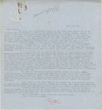 Letter from Gertrude Sanford Legendre, February 15, 1943