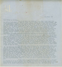 Letter from Gertrude Sanford Legendre, November 22, 1942