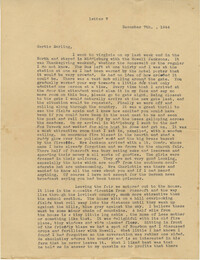 Letter from Sidney Jennings Legendre, December 7, 1944
