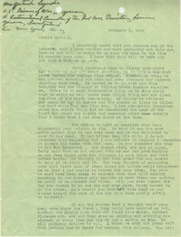 Letter from Sidney Jennings Legendre, February 5, 1945