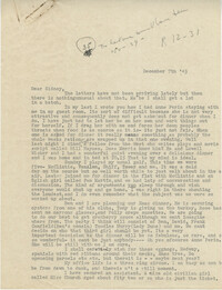 Letter from Gertrude Sanford Legendre, December 7, 1942