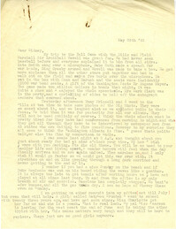 Letter 1 from Gertrude Sanford Legendre, May 26, 1943