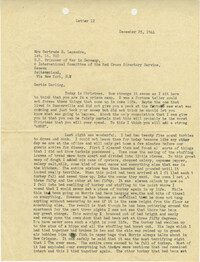 Letter from Sidney Jennings Legendre, December 25, 1944