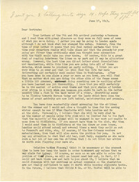 Letter from Sidney Jennings Legendre, June 17, 1943