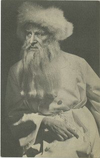 Morris Carnovsky, as the Presiding Angel, currently appearing in The World of Sholom Aleichem at the Barbizon-Plaza Theatre