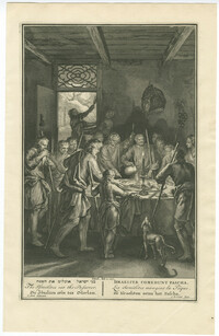 The Israelites eat the Passover / Les Israëlites mangent la Pâque