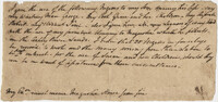 Portion of Thomas Drayton's (?) will, undated, unsigned
