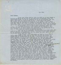 Letter from Gertrude Sanford Legendre, August 15, 1944