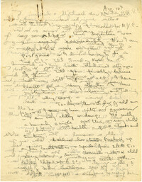 Letter from Gertrude Sanford Legendre, August 10, 1943
