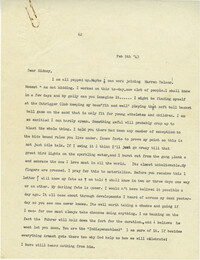 Letter from Gertrude Sanford Legendre, February 5, 1943