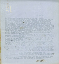 Letter from Gertrude Sanford Legendre, February 10, 1943
