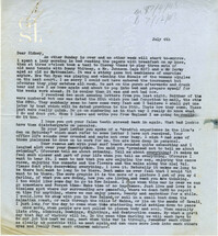 Letter from Gertrude Sanford Legendre, July 4, 1943