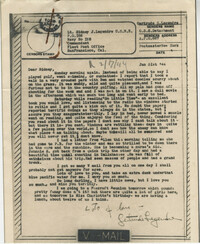 Letter from Gertrude Sanford Legendre, January 31, 1944