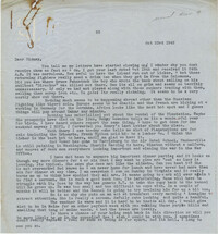Letter from Gertrude Sanford Legendre, October 23, 1942